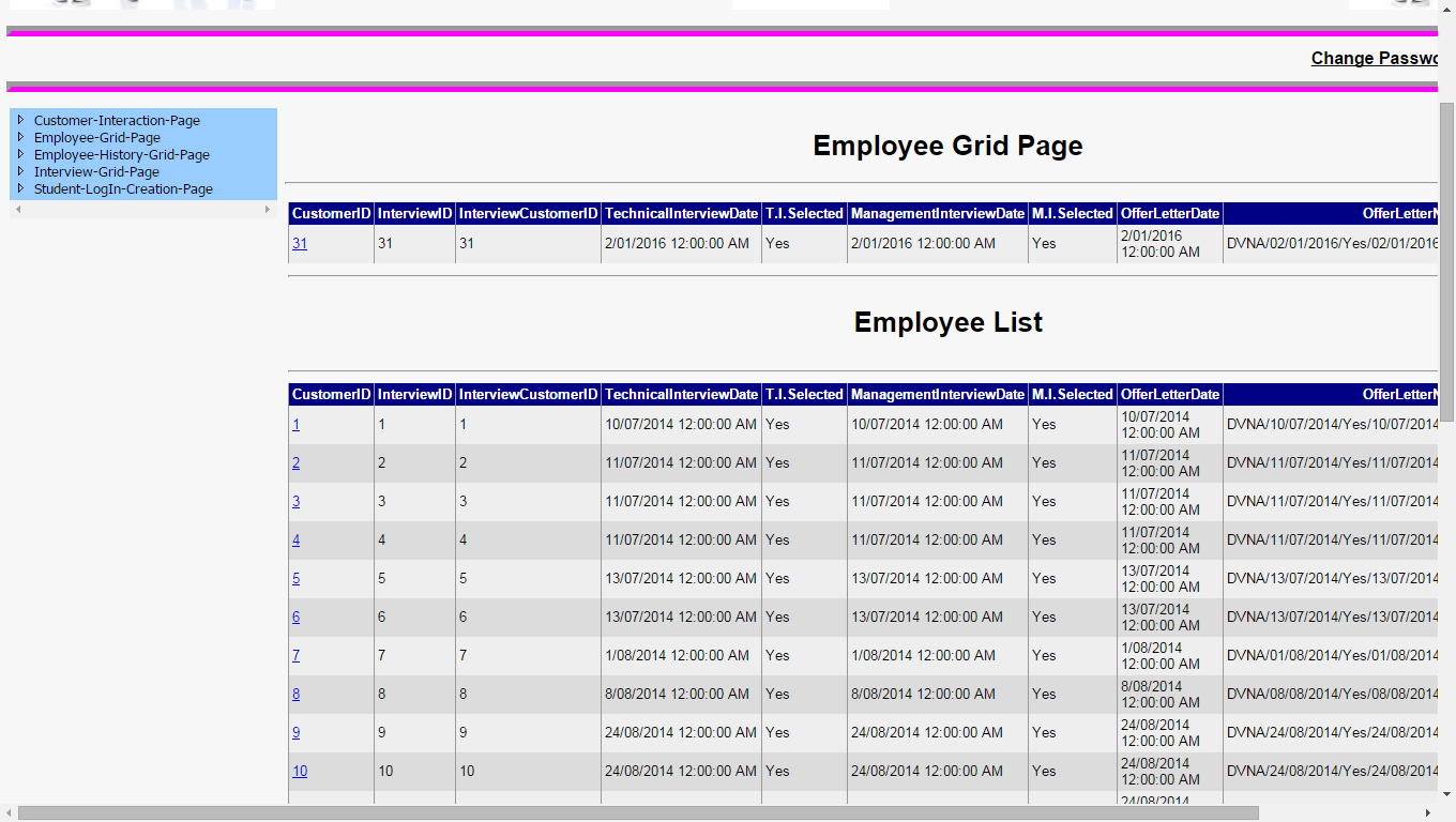 Employee -Grid- Page