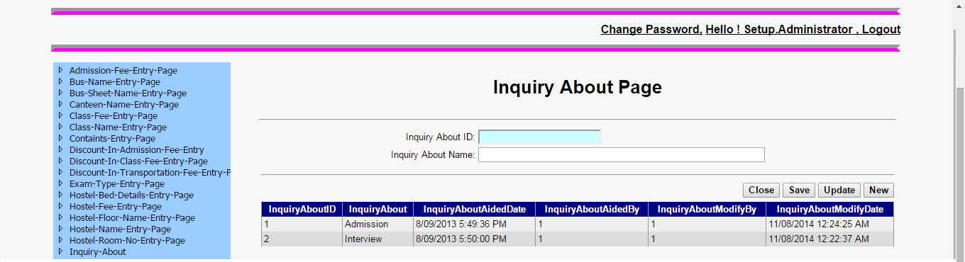 School Management System Software | Inquiry About