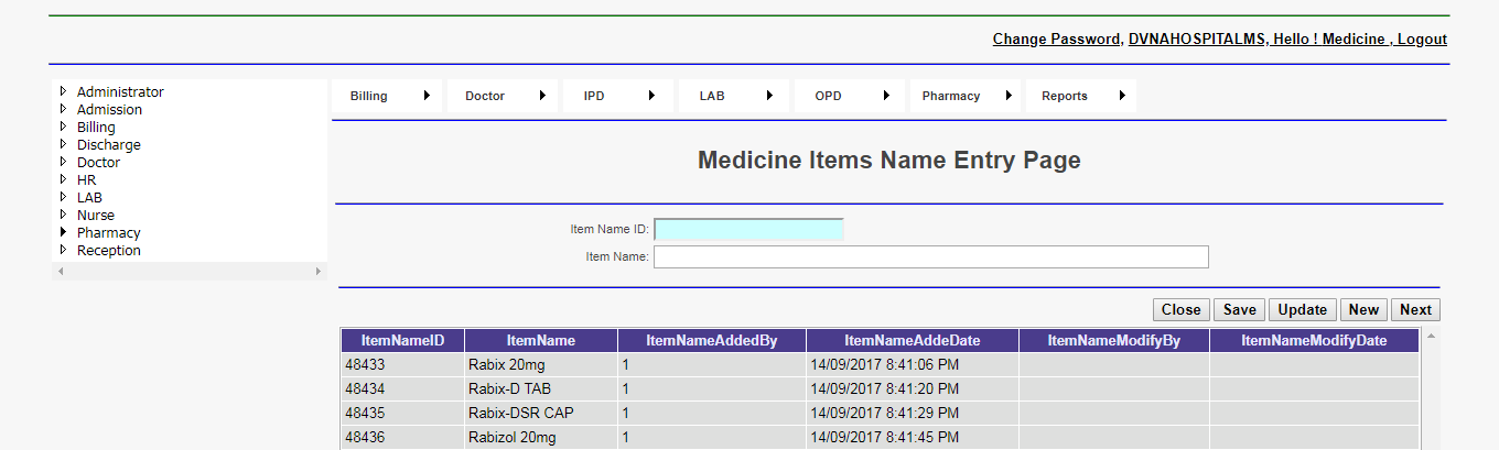 DVNAPMS Application For Advance Cash Page