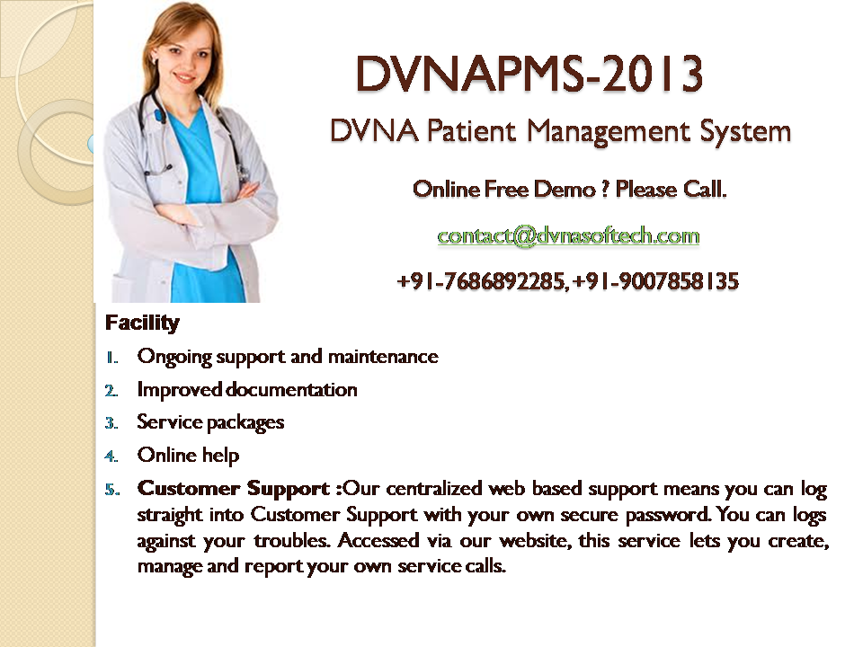 DVNAPMS-2013 | DVNA Patient Management System-2013 | Nursing Home | Hospital Management System