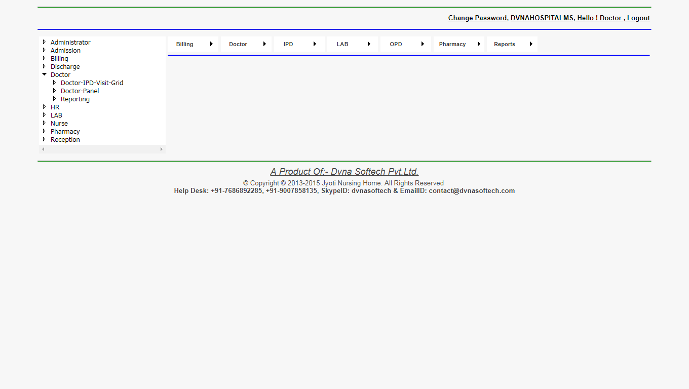 DVNAPMS | Dvna Doctor Registration Containts Page