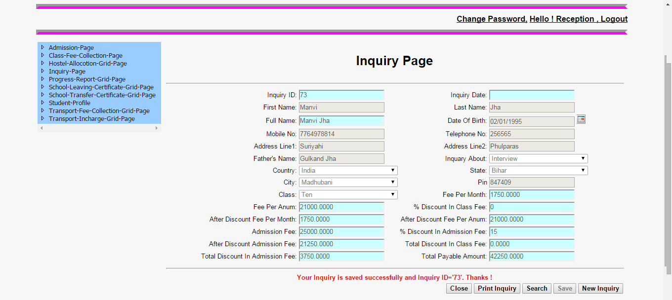 Inquiry Page DVNASMS2016 