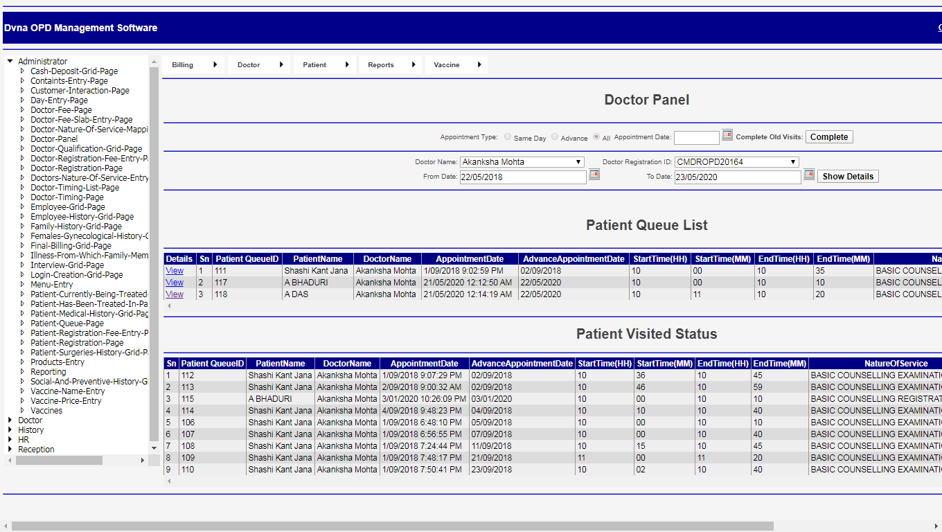 Doctor-Panel-Dvna-OPD-Management-Software